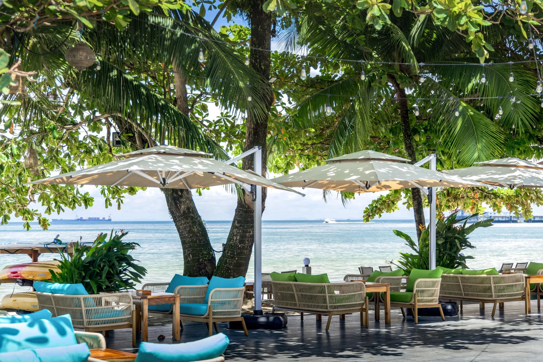 Private beach lounge